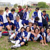 Las leonas celebrando su segunda Superliga en Mérida