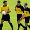 El trio arbitral que pitó el Athletic - Estudiantes en Lezama