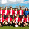 El femenino B formando en Lezama antes de un partido