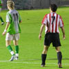 Un momento del partido Bilbao Athletic - Sestao