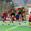 El Bilbao Athletic entrenando en Lezama
