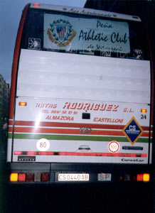 Autobús de la Peña Athletic Club de Vila-Real