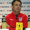 Caparrós durante la rueda de prensa tras el Rayo-Athletic
