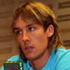 David López en la rueda de prensa de San Mamés
