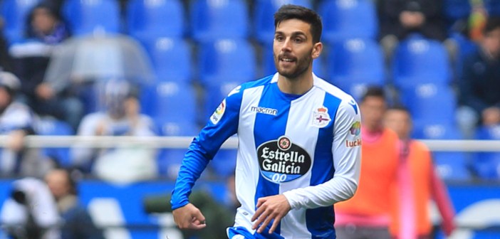 Eneko Bóveda en su debut ante el Racing de Santander