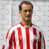 Etxebe en la presentación de la camiseta para Liga y Copa de la temporada 2004/05