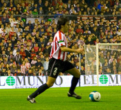 Expósito durante un lance ante Osasuna