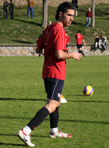 Garmendia entrenando en Lezama