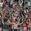 Mikel Balenziaga celebra su primer gol con el Athletic