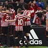 El Athletic celebra un gol ante el Sassuolo