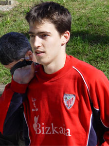 Iraola tras finalizar un entrenamiento