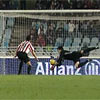 Iñaki Lafunte durante el derby de Anoeta