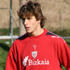Llorente atento durante un entrenamiento