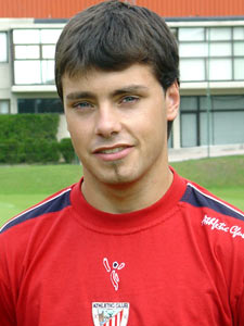 Roberto Pampin durante la presentación del Bilbao Athletic para la temporada 2005/06