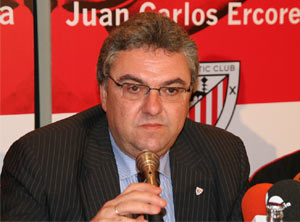 Ercoreca en una rueda de prensa durante la campaña electoral