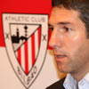 Josu Urrutia durante la rueda de pensa que ofreció junto con Juan Carlos Ercoreca
