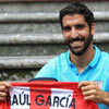 Raúl García durante su presentación como nuevo jugador del Athletic