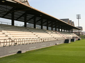 La tribuna Piru Gainza de Lezama vacía
