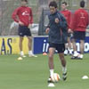 Ustaritz durante el entrenamiento de Lezama