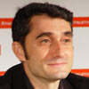 Valverde durante la rueda de prensa ofrecida en Ibaigane