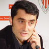 Valverde durante la rueda de prensa ofrecida en Ibaigane