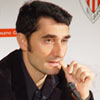 Valverde durante la rueda de prensa ofrecida en Ibaigane