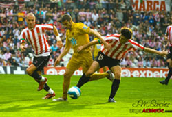 Yeste durante un lance del Athletic-Nástic