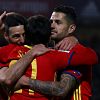 Aritz Aduriz celebrando un gol ante Macedonia