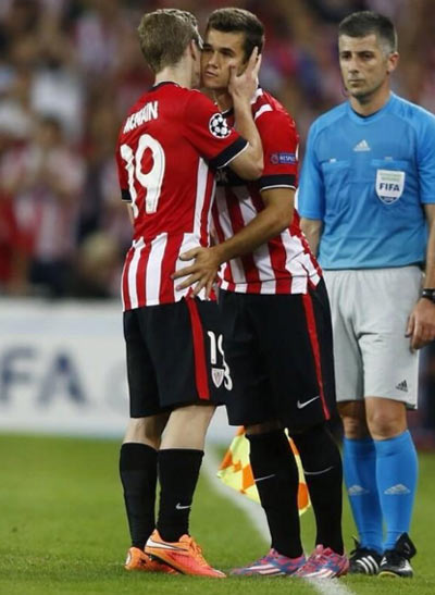 Ager Aketxe debutó con el Athletic ante el Shakhtar