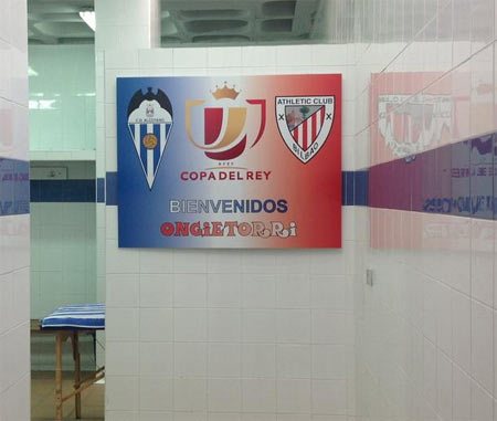 Vestuario del Athletic en Alcoi