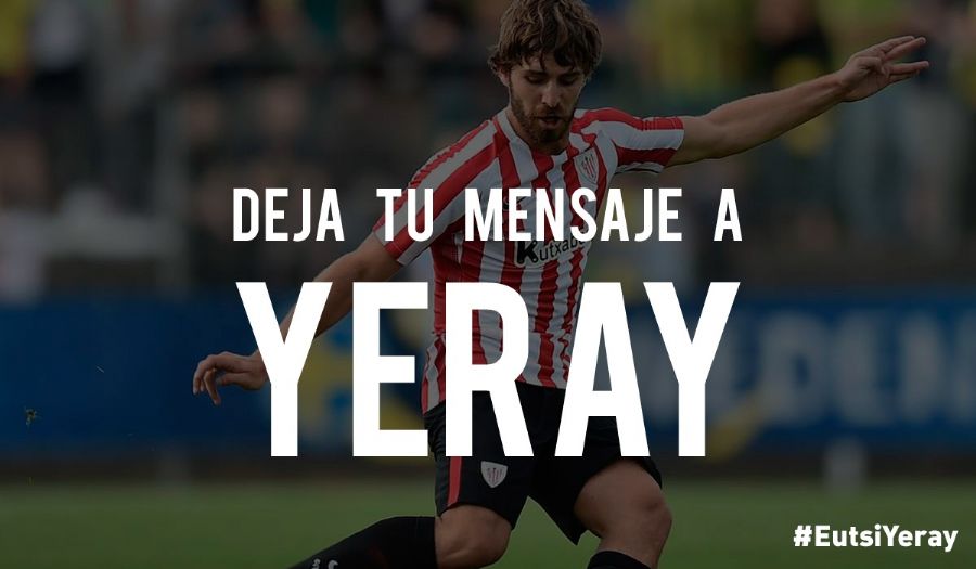Manda tu mensaje de apoyo a Yeray y nosotros se lo haremos llegar!