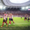 El Athletic celebra el segundo gol de Raúl García ante el Dinamo