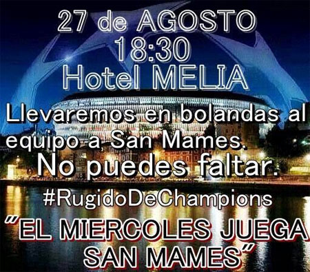 Los aficionados arroparán al Athletic desde su hotel de concentración rumbo a San Mamés