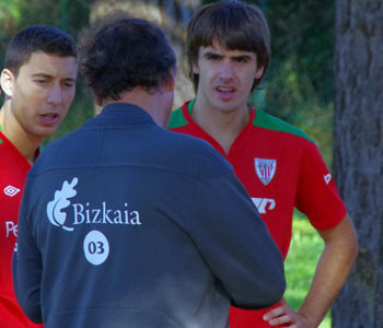 Jon Aurtenetxe durante el entrenamiento