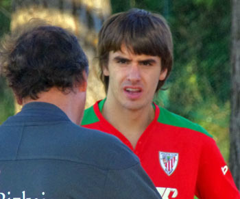 Jon Aurtenetxe durante el entrenamiento