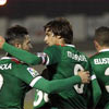 El Athletic celebra el gol de Kike Sola