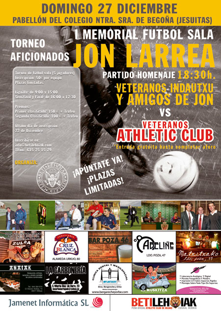 Homenaje de la Peña Beti Lehoiak a Jon Larrea