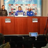 Marcelo Bielsa en rueda de prensa con el Olympique de Marsella