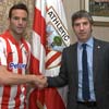 Borja Viguera contento tras su fichaje por el Athletic