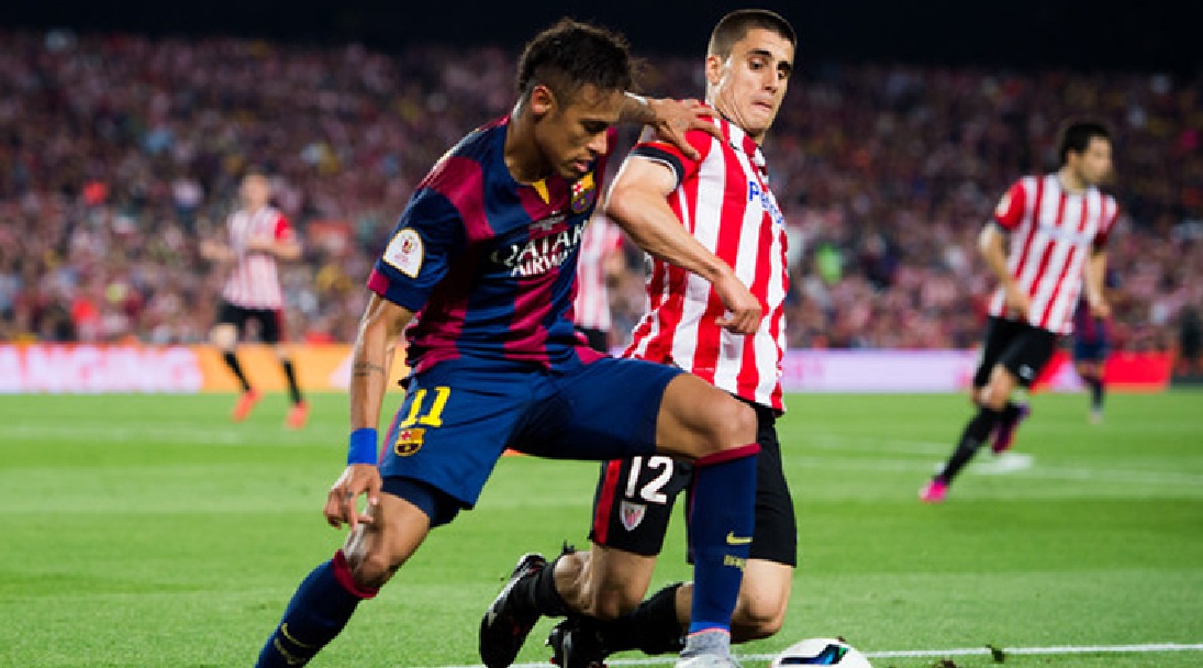 Unai Bustinza en la Final de Copa 2015 ante el Barcelona