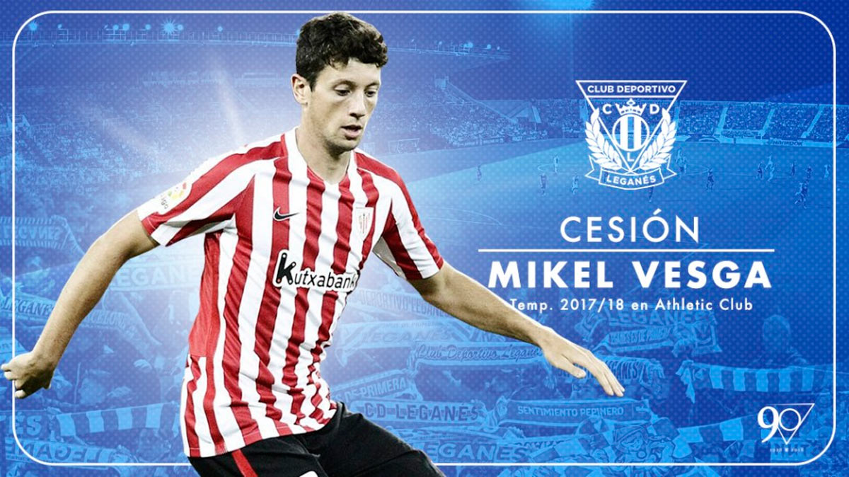 Cesión de Mikel Vesga al CD Leganés para la temporada 2018-19