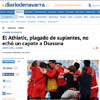 El Diario de Navarra carga contra el Athletic por alinear suplentes ante el Almería
