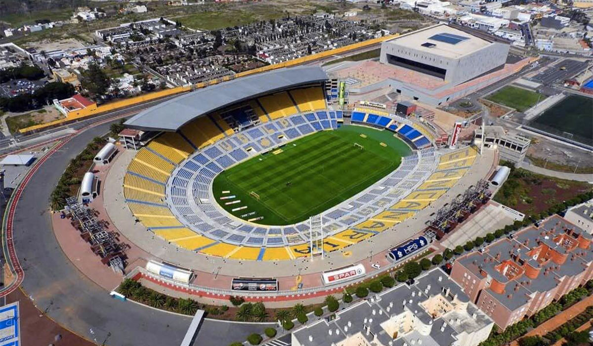 Vista aérea del Estadio de Gran Canaria