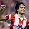 Xabi Etxeita tras marcar un gol con el Athletic
