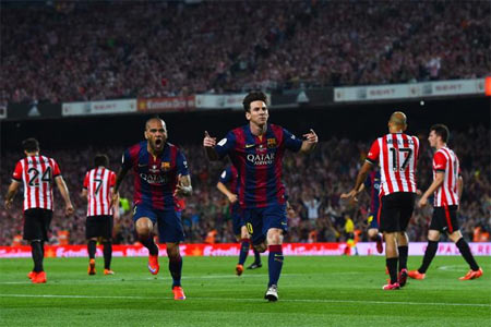 El sueño del Athletic se topó de bruces con un Barcelona infranqueable que superó a los leones por 3