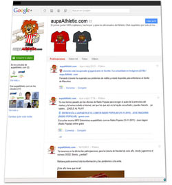aupaAthletic.com ahora también en Google+