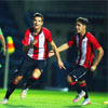 Gorka Guruzeta celebra un gol con el Bilbao Athletic