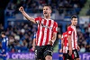 Guruzeta celebra con rabia el gol con el que rompió tres meses de sequía.