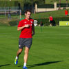 Ibai Gómez durante el entrenamiento