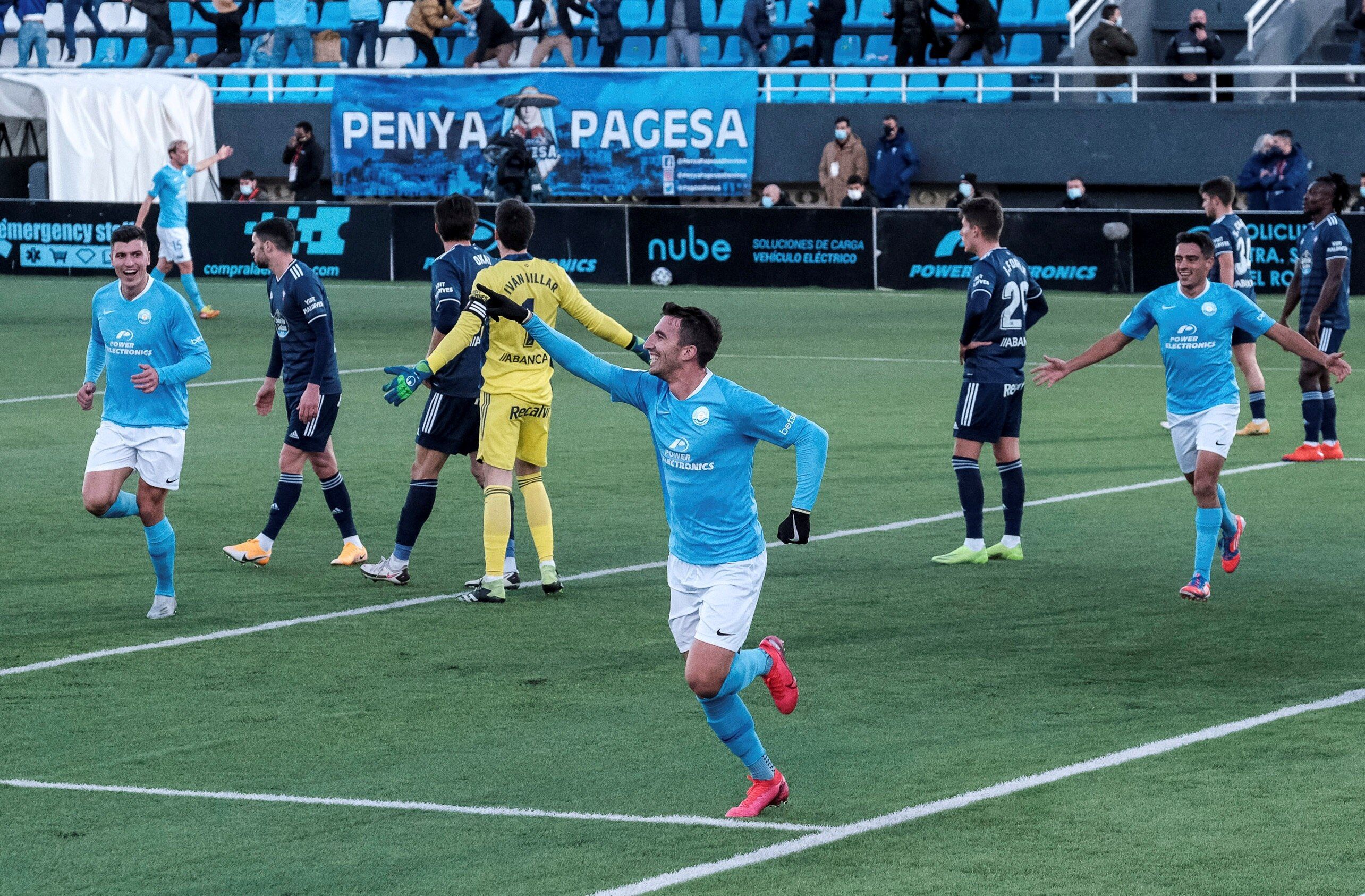 El centrocampista Javi Pérez, autor del 3-0 en el partido contra el Celta.